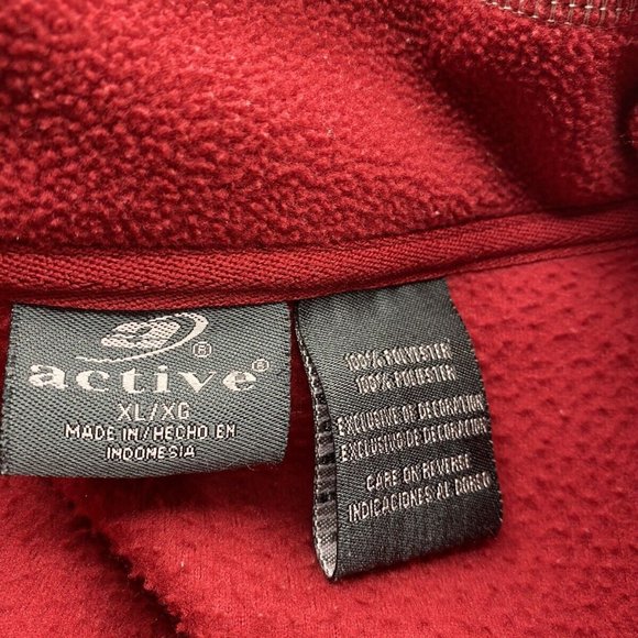 Oklahoma Sooners Pullover FLEECE Jacket  Quarter Zip Size XL EUC  B9-36 - Picture 4 of 6